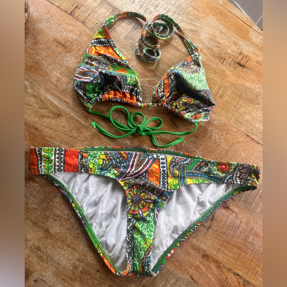 Rampage Multicolor Paisley Bikini